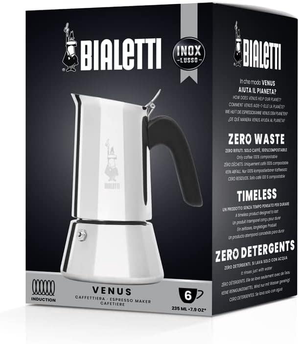 Cafeteira Bialetti Venus, aço inoxidável, 6 xícaras, pratead... - Image 2