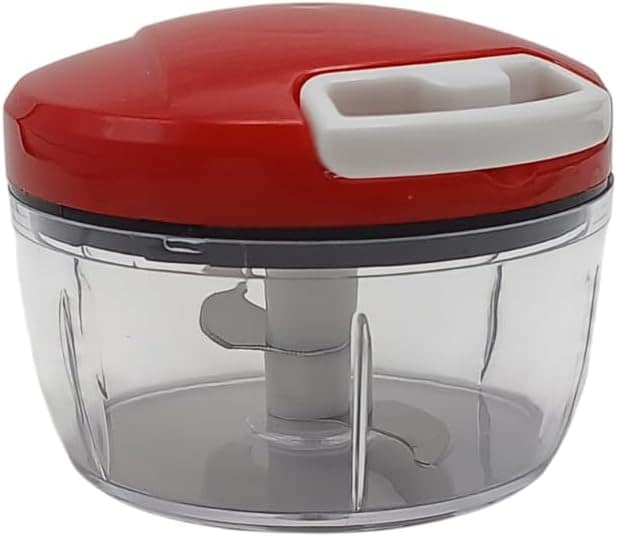 Mini Processador Manual de Alimentos, 2 Lâminas em Aço Inox,...