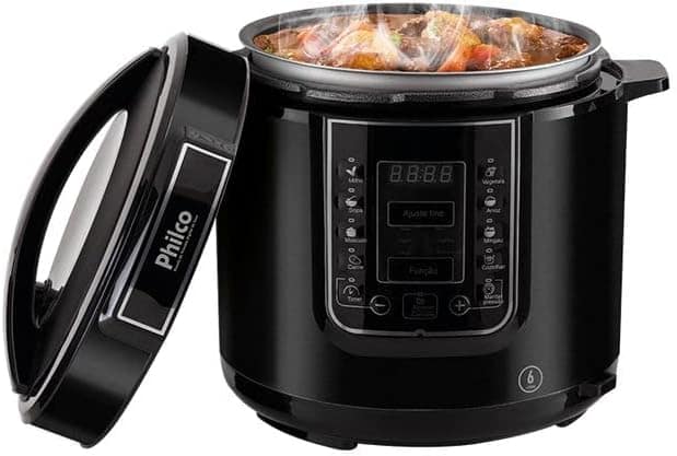 Panela de pressão, Digital inox Ppp01p, 6L, Preto, 110v, Phi... - Image 2