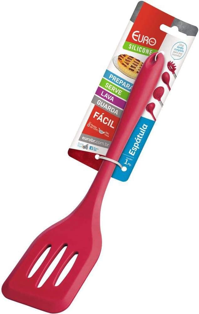 Espátula 30cm de Silicone vermelha, SIL2706 VM, Euro Home - Image 2