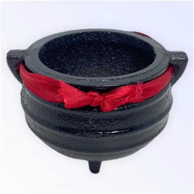 Caldeirão Tripé em Ferro Fundido Com Alça Sem Tampa Pentagra... - Image 3