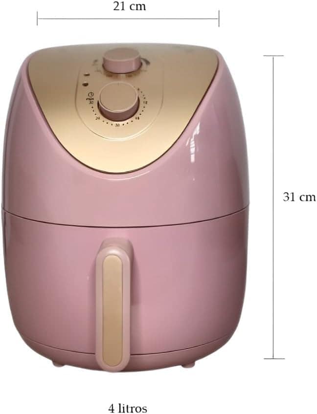 Fritadeira Air Fryer Home Land 4L 220V - Coloridas (Rosa) | É bom mesmo? Descubra antes de comprar - Image 3