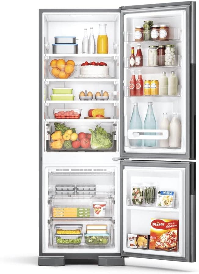 Geladeira Consul Frost Free Duplex 397 litros Evox com freez... - Image 4