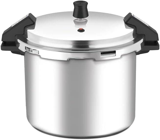 Panela de pressão rochedo turbo pró polida, fechamento exter...