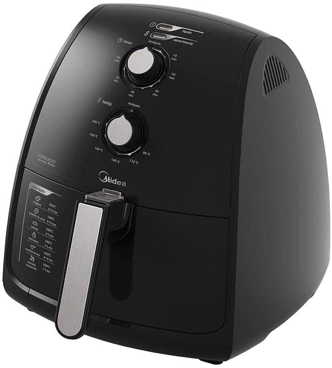 Fritadeira Airfryer Sem Óleo, 4L, Preto, 220v, Midea | É bom mesmo? Descubra antes de comprar
