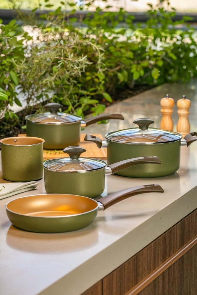 Brinox - Jogo de Panelas 5 Peças Green Pro-flon Antiaderente... - Image 2