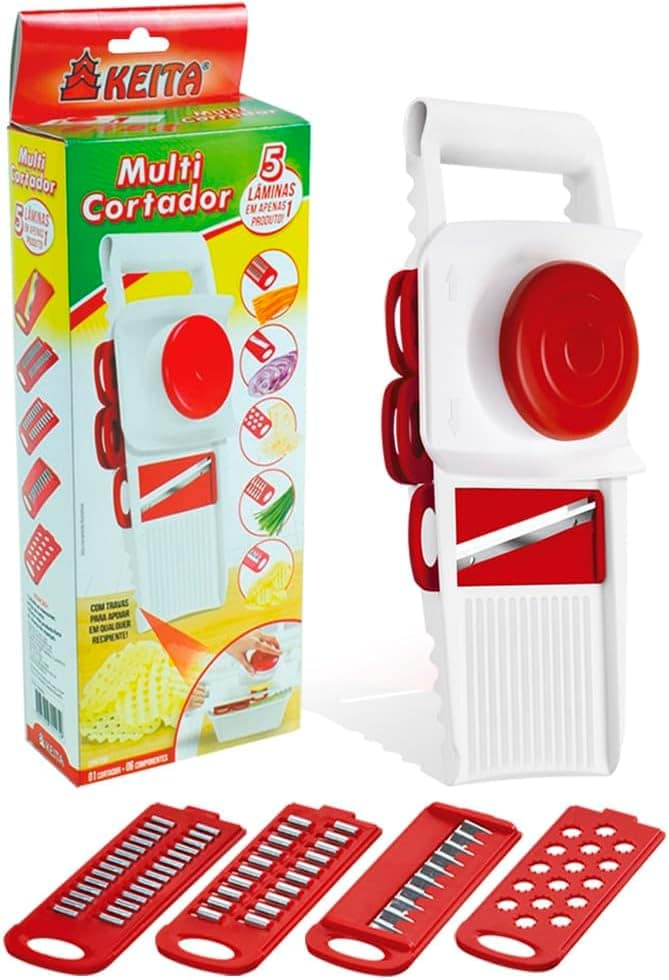 Multi Cortador 5 Em 1 Mandolin Keita Fatiador Ralador Picado...