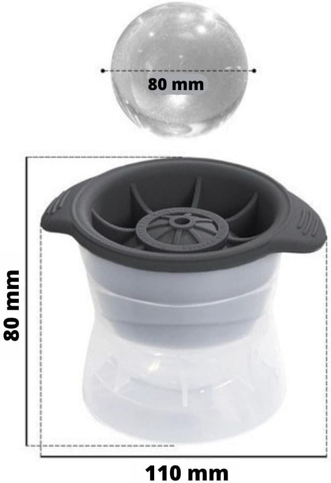 Combo 4 Formas De Gelo Redonda Esfera Grande 8CM Para Drink ... - Image 3