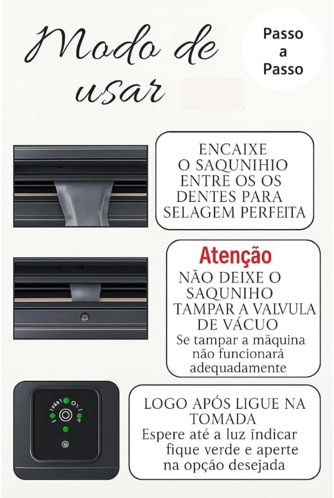 Seladora a Vácuo Automática Bivolt Portátil Doméstica, Embal... - Image 5