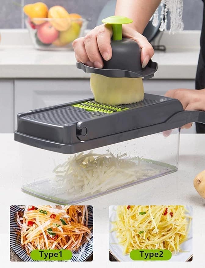 Cortador de Legumes Multifuncional 15 em 1, Cortador de Cebo... - Image 6