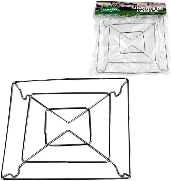 3 Descanço de panela quadrado em aço inox kit com 3 peças 14... - Image 3