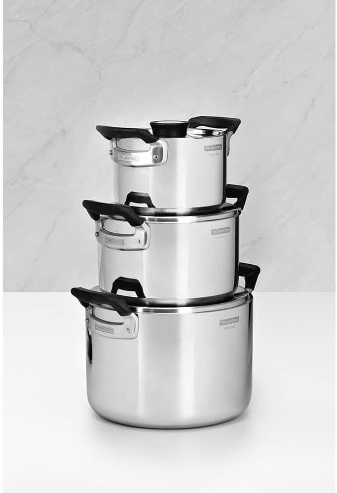 Jogo de Panelas Tramontina Grano Compact em Aço Inox com Cor... - Image 3