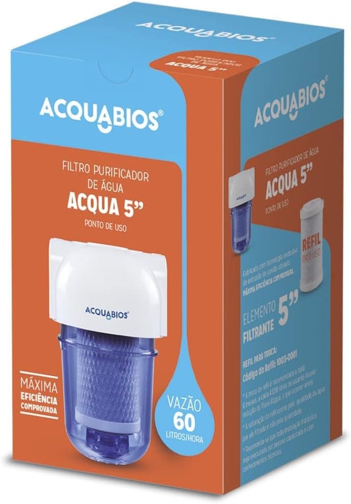 FILTRO ACQUABIOS ACQUA 5" TRANSPARENTE CARBON BLOCK | É bom mesmo? Descubra antes de comprar - Image 4