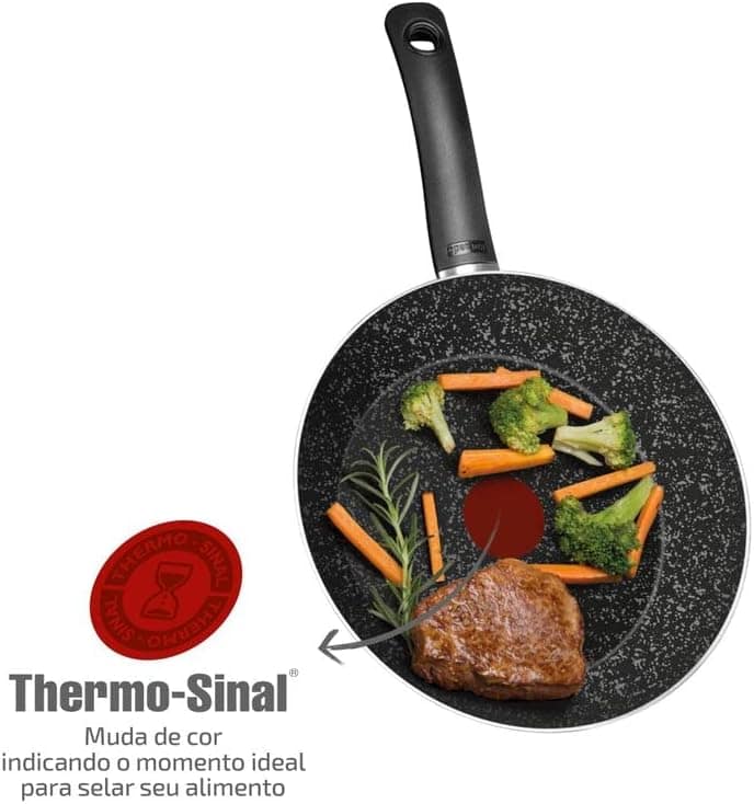 Frigideira Francesa Rochedo Stone Pro 28 cm, Efeito Pedra - ... - Image 3