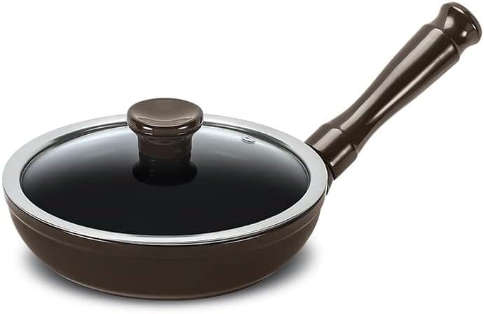 Frigideira de Cerâmica Clear 20Cm 1000Ml Chocolate - Cerafla...