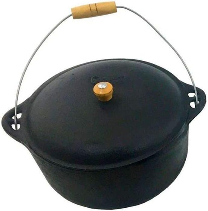 Panela Ferro Fundido N20 Caldeirão Antigo 3 L 27,5x16cm