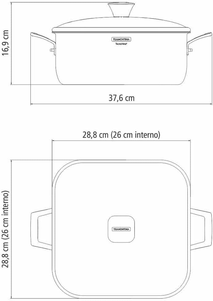 CACAROLA FDA.QUADRAD.ACO INOX GRANO - Image 8