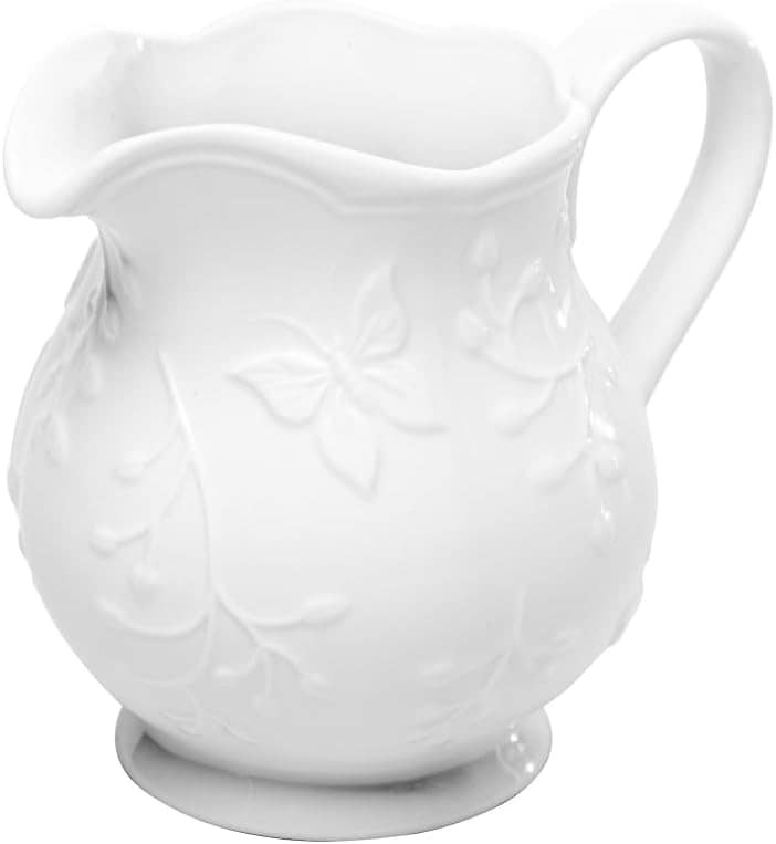 LYOR - Leiteira de Porcelana New Bone Butterfly Flower Branc... - Image 2