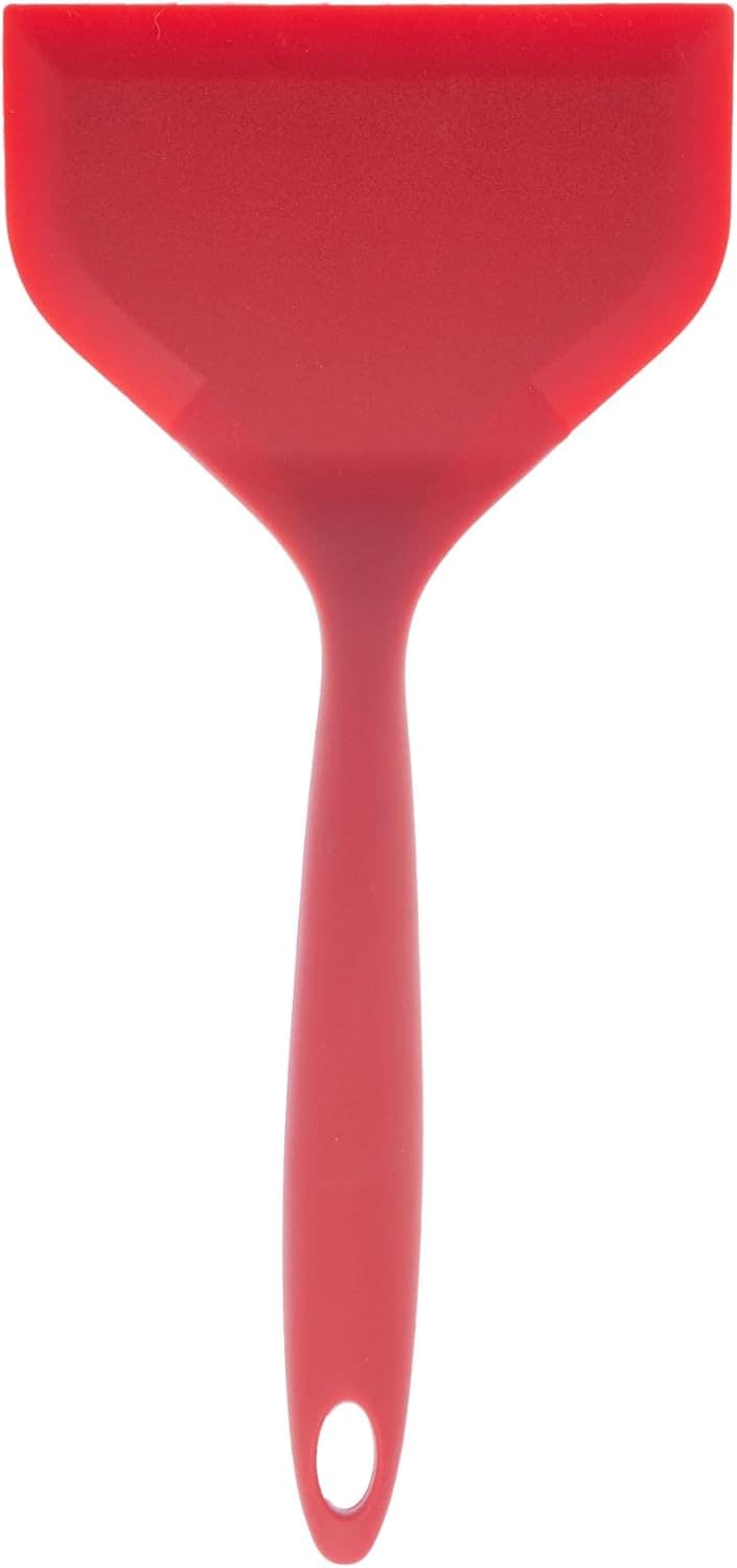 Espátula Larga de Silicone Vermelha 26cm x 12cm - Lyor - Image 3