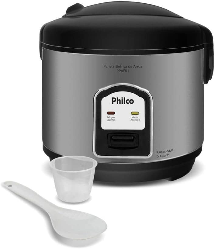 Panela de Arroz Elétrica Philco 5 Xícaras 1,6L PPAE01 220V - Image 7