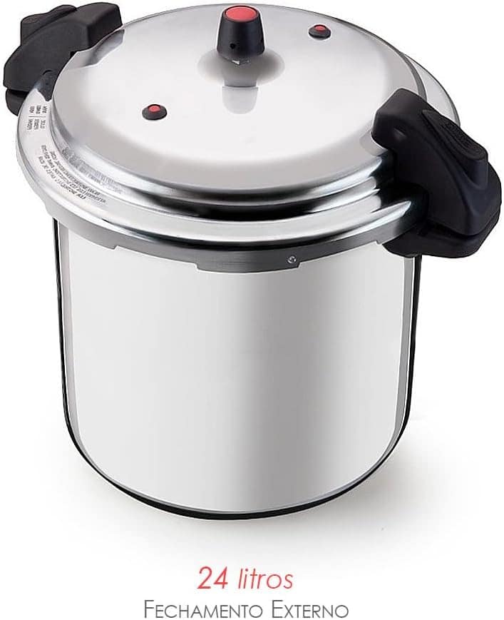 Nacional Panela de Pressão, 24 Litros, Alumínio, Fechamento ... - Image 2
