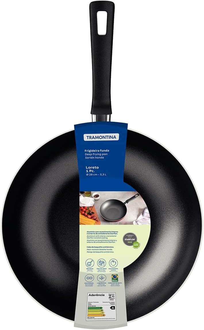 Frigideira Funda Antiaderente Tramontina 3,3l Grafite Loreto... - Image 3