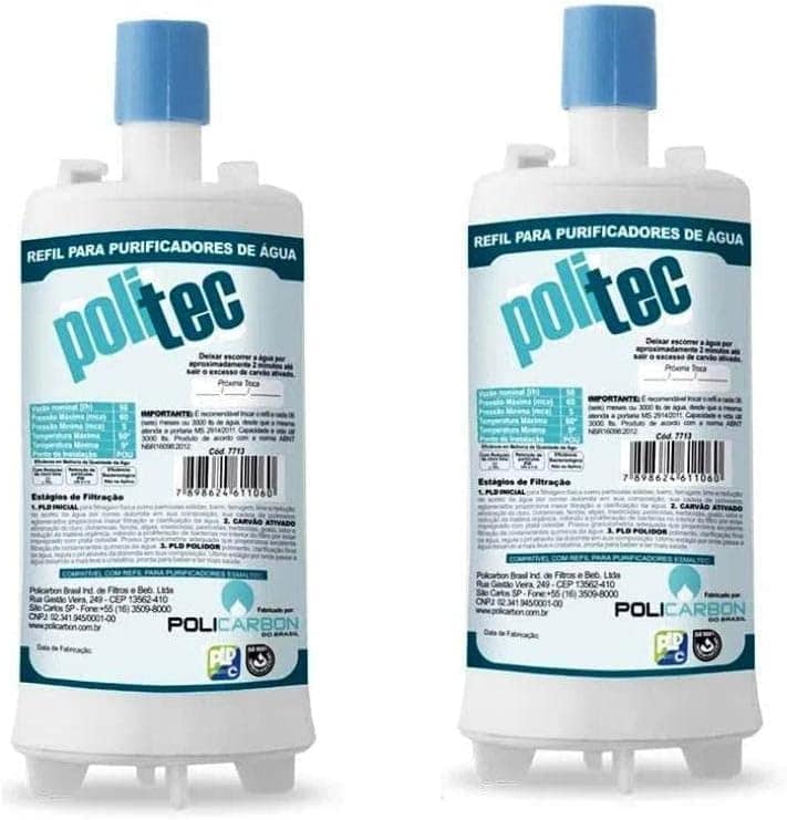 Kit 2 Filtro Refil Purificador Agua Esmaltec Acqua 7 Purágua | É bom mesmo? Descubra antes de comprar