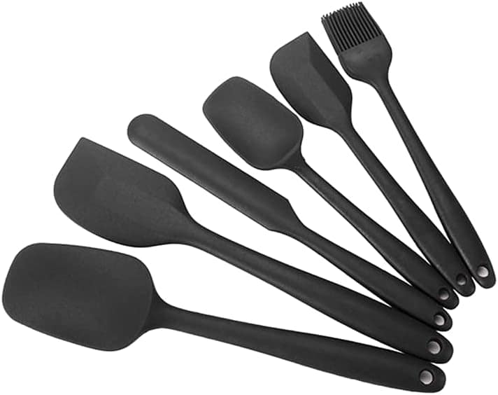 Kit de colheres escumadeiras e espatulas de silicone 6 peças... - Image 4