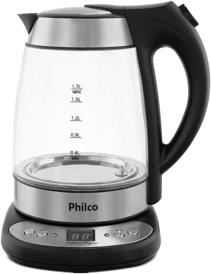 Chaleira Elétrica PHILCO Glass 1.7L Ref.: PCHD