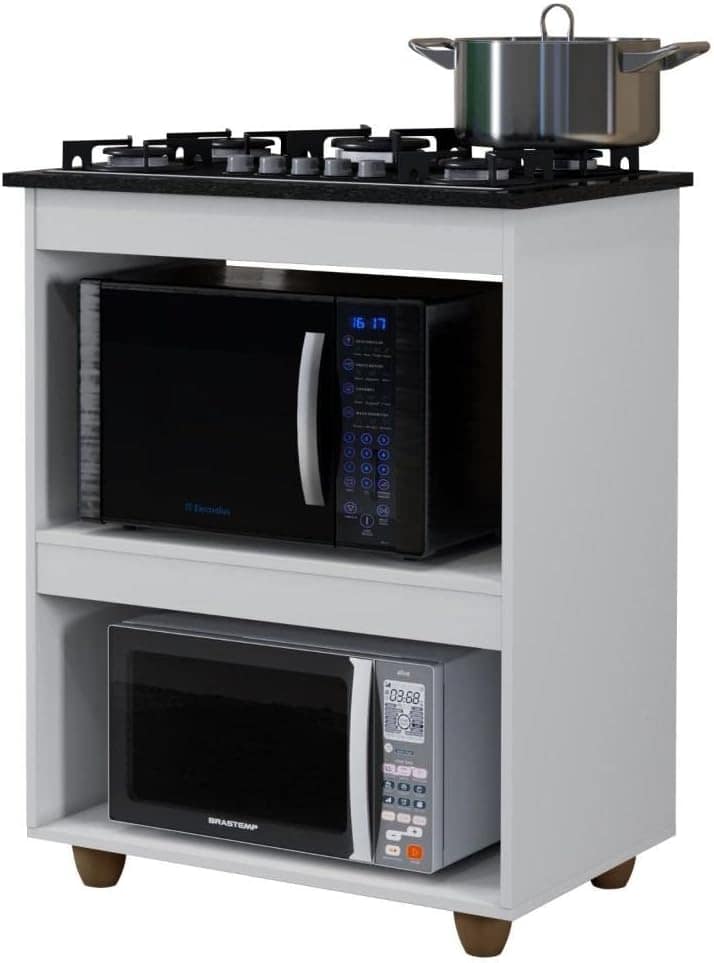 Balcão para Cooktop 5 Bocas 2 Nichos para Forno Turim Kaiki ... - Image 6