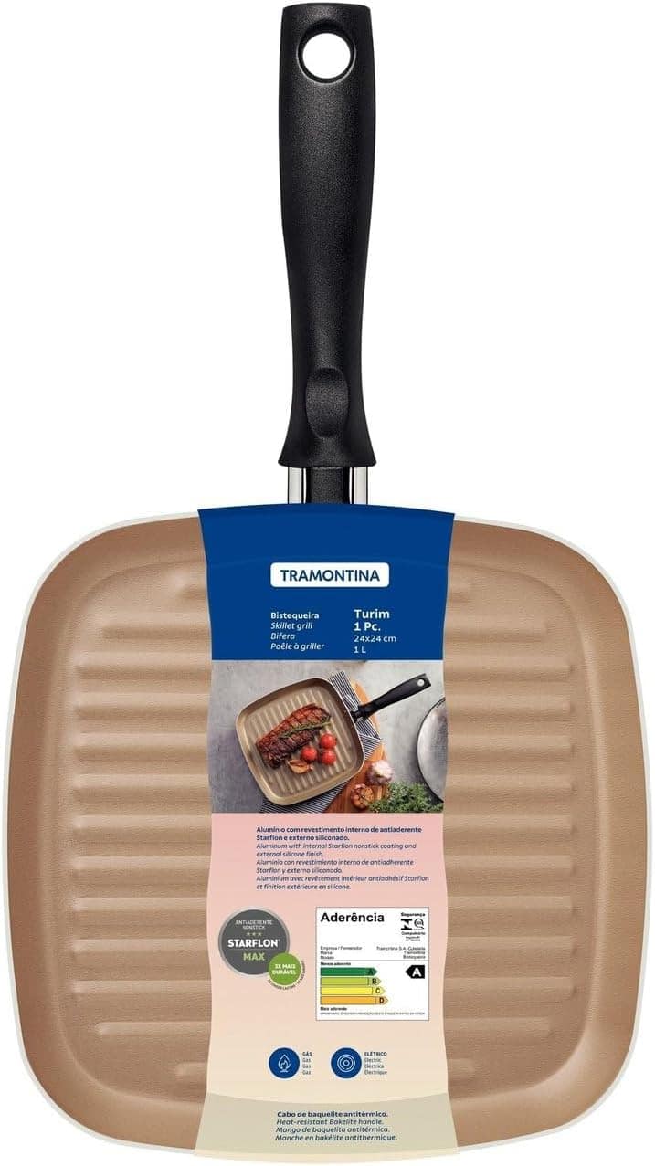 Bistequeira de Alumínio Antiaderente Turim 24cm Tramontina V... - Image 6