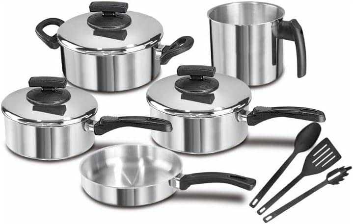 Conjunto Jogo 8 Pc Panelas Alumínio Grosso Resistente - Image 2