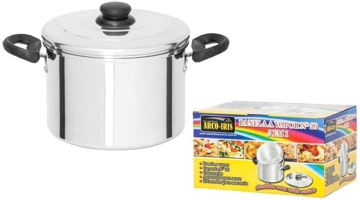 Panela a vapor 5 em 1 com caixa; Panela a vampor; aquecedor ...