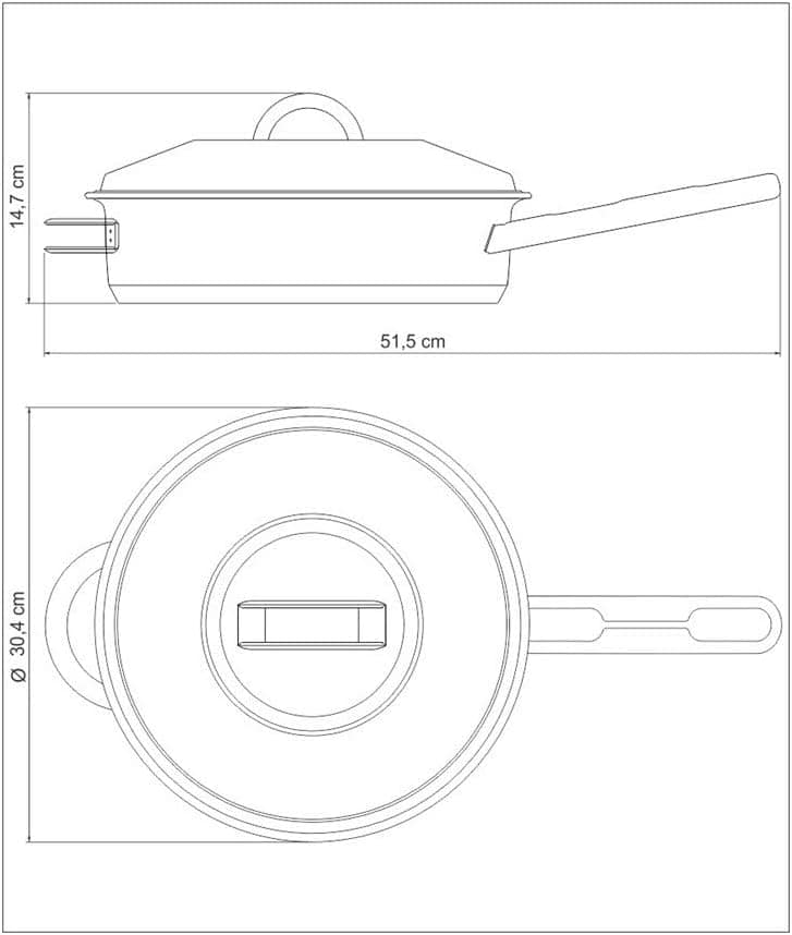 Frigideira com Fundo Triplo, Tramontina, Solar 62500280, Ino... - Image 4