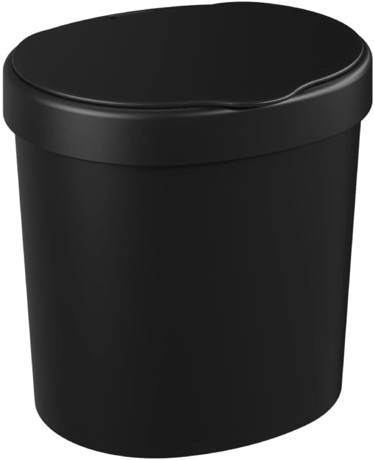 Coza - Lixeira de Pia com Tampa 2,5L Basic - Preto