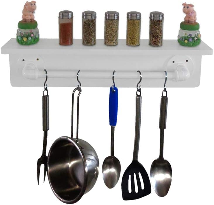 Prateleira para Temperos e Suporte Utensílios e Panelas Cozi...