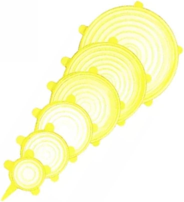 Tampa de Silicone Universal Para Alimentos Panela Pote Forma...