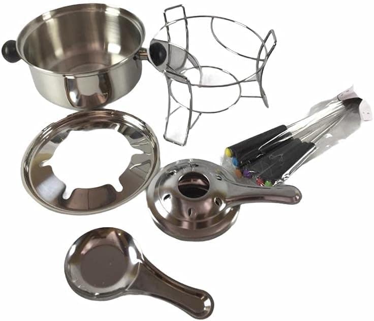 CONJUNTO PARA FONDUE COM 10 PÇS EM INOX CONTENDO: 1 PANELA D... - Image 2