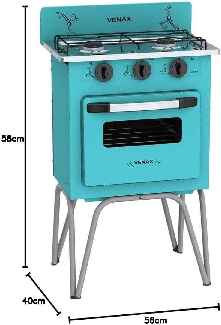 FOGAO A GAS GEMINI 2 Q VETRO VERDE GAS GLP - Image 5