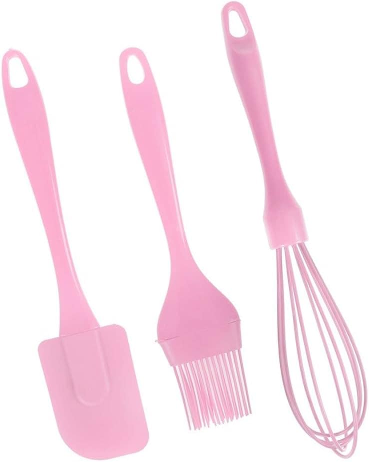 Kit Culinário 3 Pçs Confeitaria Fuê Espátula Pincel Silicone...