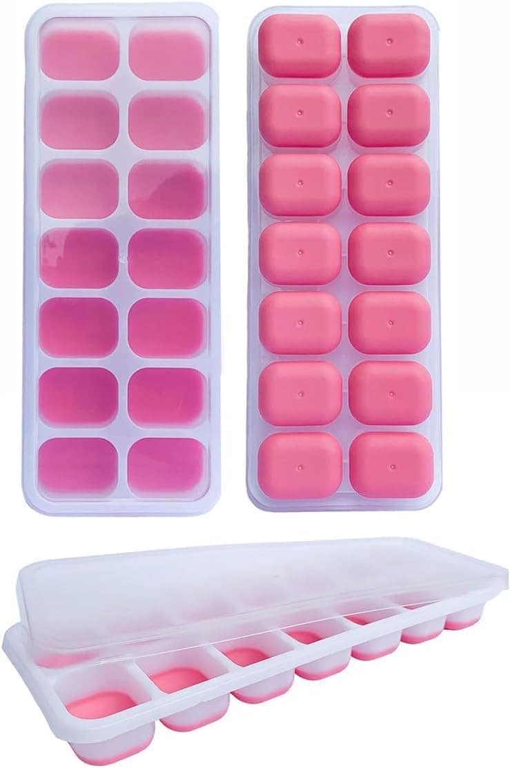 Forma para Gelo com Tampa Fundo em Silicone Super Resistente...