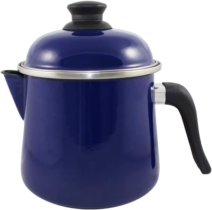 Leiteira bojuda 16 Esmaltada Azul - 2000 ml - Ewel