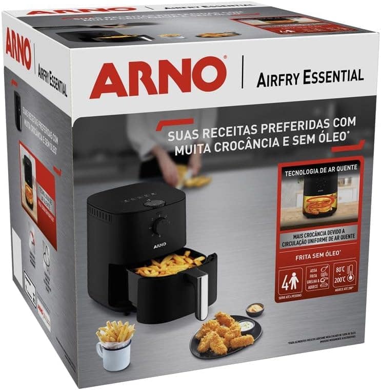 Fritadeira sem Óleo Arno Airfryer Essential 3,5L 220V AFE3 | É bom mesmo? Descubra antes de comprar - Image 8