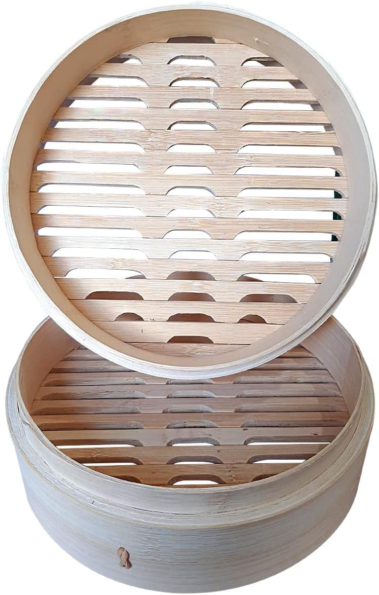 Panela De Bambu Vaporeira Para Peixe Guioza Legumes Oriental... - Image 4