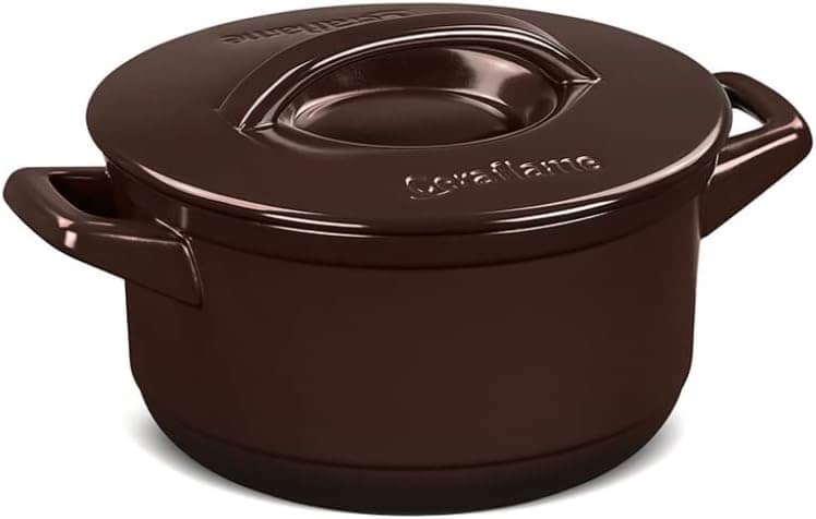 Ceraflame Caçarola de Cerâmica Duo+ 20cm 2,5 Litros Chocolat...