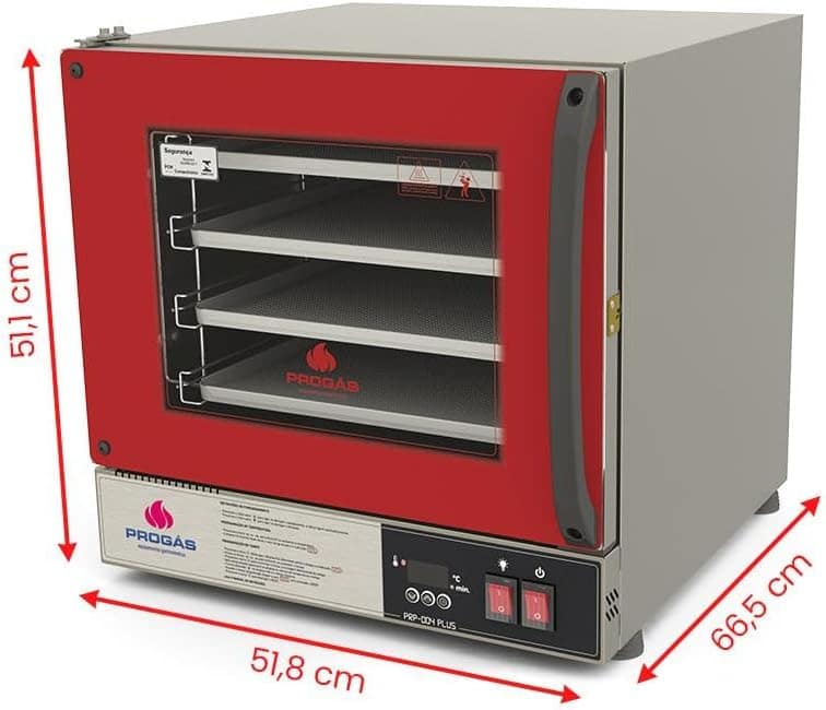 Forno Turbo Elétrico Fast Oven Prp-004 Plus Vermelho - Progá... - Image 4