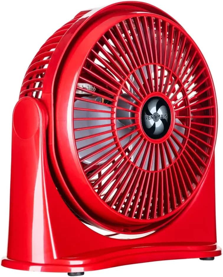 CIRCULADOR DE AR 25CM VERMELHO PRATA 127V VENTIMAIS