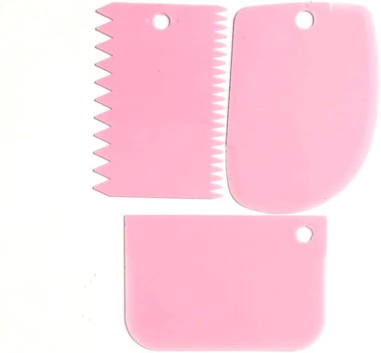 Conjunto Kit de 3 Espátula Raspadora Decorativa de Bolo, Pãe... - Image 2
