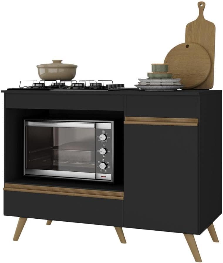 Balcão para Cooktop e Forno 105cm 1 Porta 1 Gaveta Veneza Mu... - Image 3