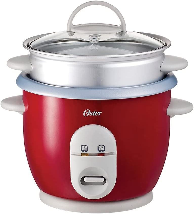 Panela de Arroz Oster Facile 127V Vermelha 0,6 Litros com Ta...